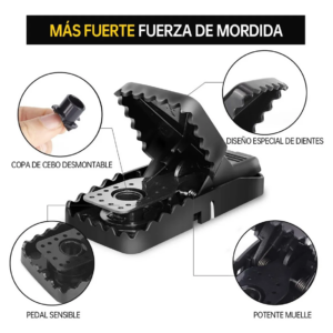 Trampa para ratones tipo cocodrilo